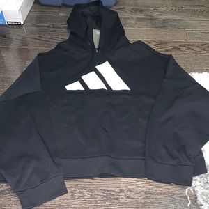 Adidas Back Zip Logo Hoodie - NWT - Large